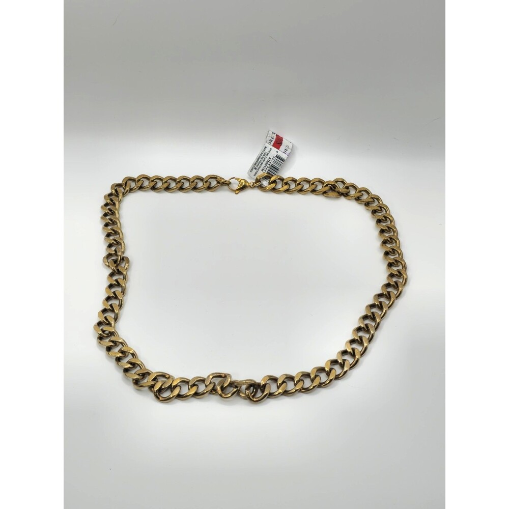 Macy's 18K Gold-Plated Sterling Silver Curb Link Chain Necklace 24 in
